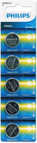 Bateria  Cr2025 3v Philips Kit Com 100 Uns