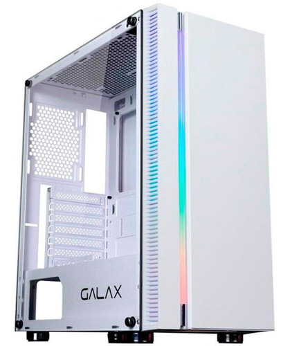 Gabinete Gamer Galax Quasar Rgb Branco Sem Fan Gx600-wh