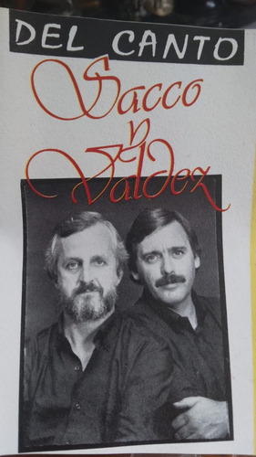 Cassette Duo Sacco Y Valdez Del Canto Canelones 1989 Soleado