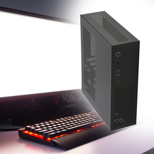 Estojo Para Computador Desktop Pequeno 1u 7.3l Aço Preto