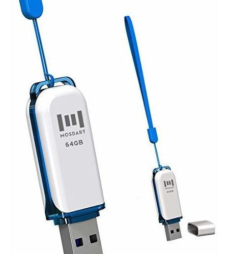 Mosdart - Memoria Usb 2.0 De 64 Gb (2 Unidades, 64 Gb, Con L