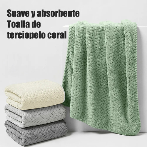 Ba Juego Completo De 2 Toallas De Baño Grandes De Forro