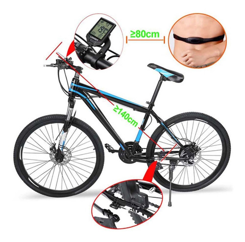 Imagen 5 de 9 de Ordenador Inalámbrico De Ciclismo Con Sensor De Frecuencia C