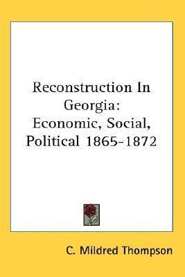 Libro Reconstruction In Georgia : Economic, Social, Polit...