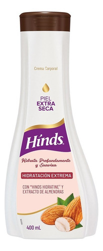 Crema Corporal Hinds Hidratación Extrema Almendras 400 Ml Almendras