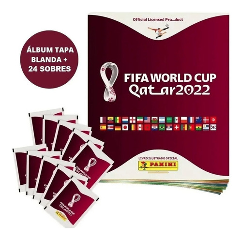 Album Mundial 2022 Fifa World Cup Lleno Sin Extras