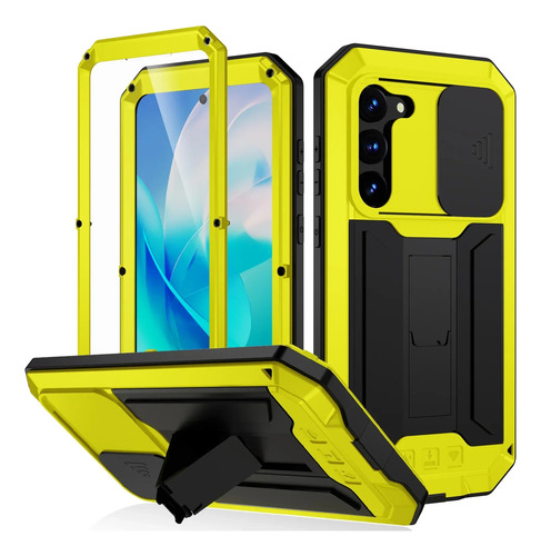 Para Galaxy S25 S24 S23 S22 Plus S21 Armadura De Metal Ultra Resistente A Prueba De Golpes Funda De