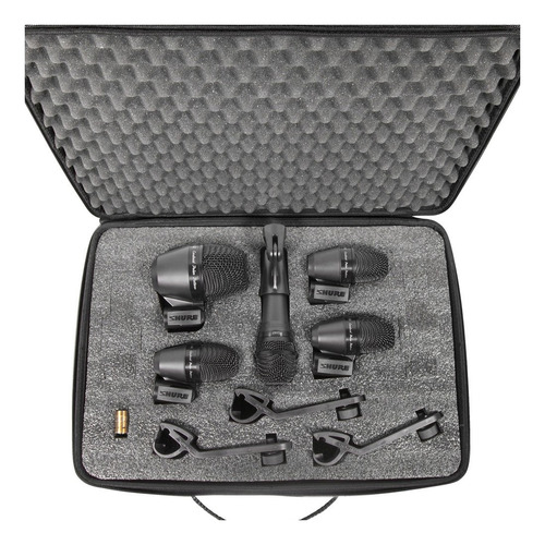 Shure Pgadrumkit5 Set De Microfonos Para Bateria Estuche 