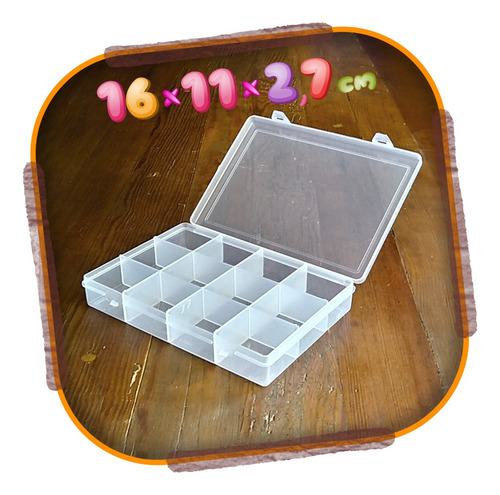 Caja Estuche Divisiones Candy Mostacillas Bijou Pastillero