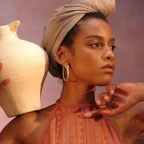 Fettero Pendientes De Oro Para Mujer Chapados En Oro Delicad