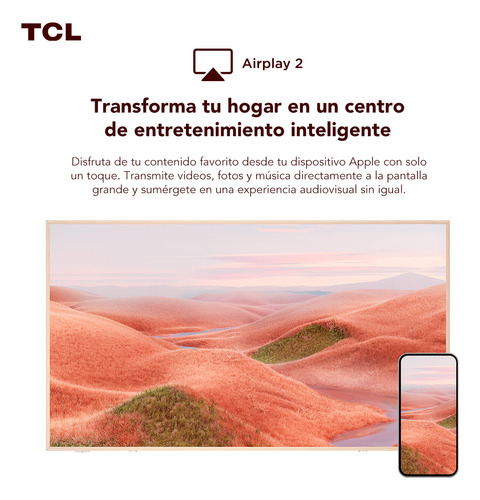 Smart TV TCL 85 QLED ART TV A300 Pro Soundbar Incluido