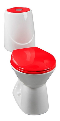 Kit Asiento Sanitario Rojo + Tapa Happy