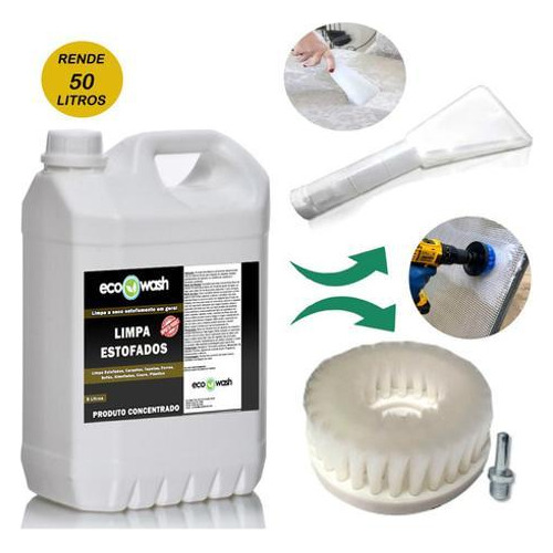 Limpa Sofá Eco Wash Importado 5l - Remove Manchas Difíceis