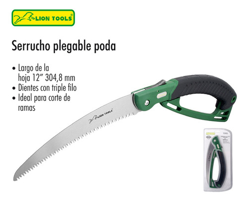Serrucho De Poda Plegable 12 Pulgadas Lion Tools 7392
