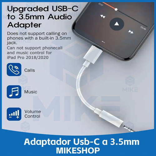 Adaptador Auricular C Compatible Iphone S25 16pro 16promax