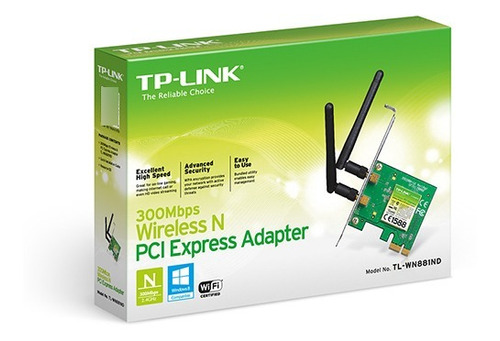 Placa De Red Wifi Pci-x Tp-link Tl-wn881nd 300mbps 881 881nd