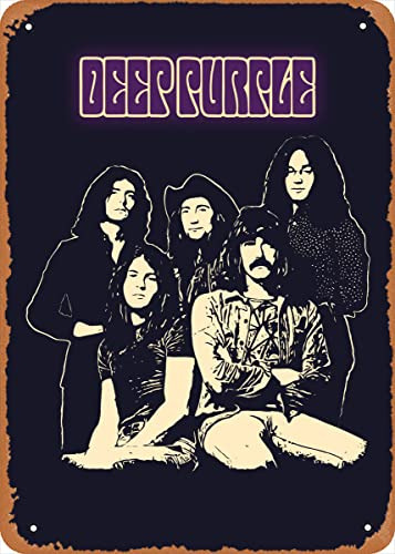The Bands Deep Purple Metal Tin Sign Poster Vintage Art Wall