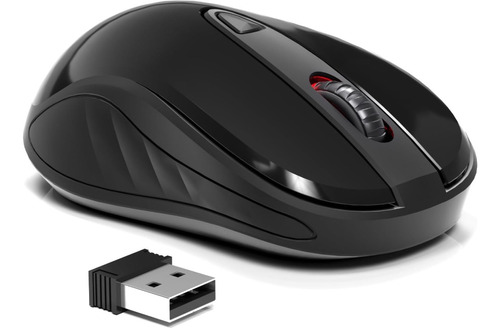 Mouse Inalambrico Okimo Negro - 2,4 Ghz- Bluetooth -portatil