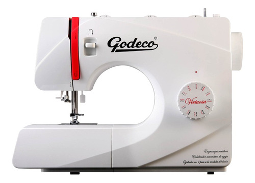 Máquina de coser recta Godeco Virtuosa portable blanca 220V
