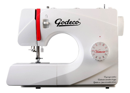 Máquina De Coser Recta Godeco Virtuosa Portable Blanca 220v