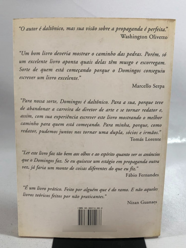 Livro Criação Sem Pistolão Carlos Domingos 2 Edição M988 (Usado)