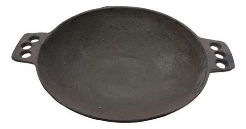 Wok De Hierro Fundicion Gastronomico Paellera Profunda 34 Cm