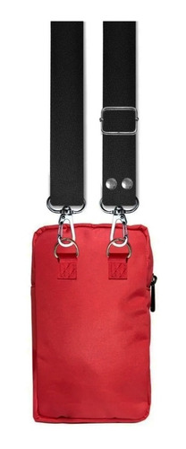 Imagen 3 de 6 de Porta Celular Bandolera Mini Bag Con Pin Correa Regulable