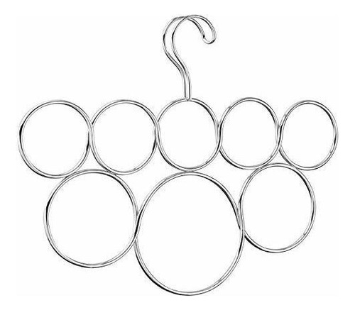 Idesign Classico Metal 8-loop Bufanda Percha, Holder S