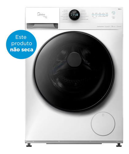 Máquina De Lavar 13kg Midea Heathguard Branca Conectada Cor Branco