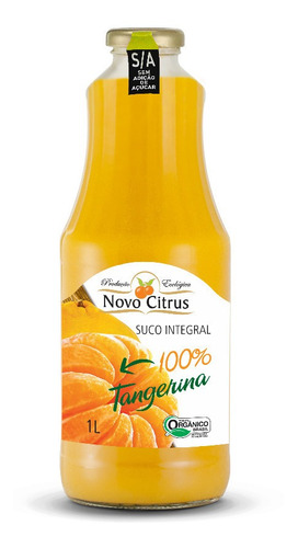 Suco Orgânico Tangerina Integral Novo Citrus 1000 Ml