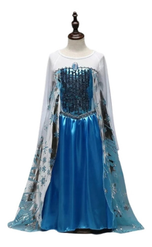 Vestido Fantasia Frozen Elsa  Infantil 2 + Kit Completo