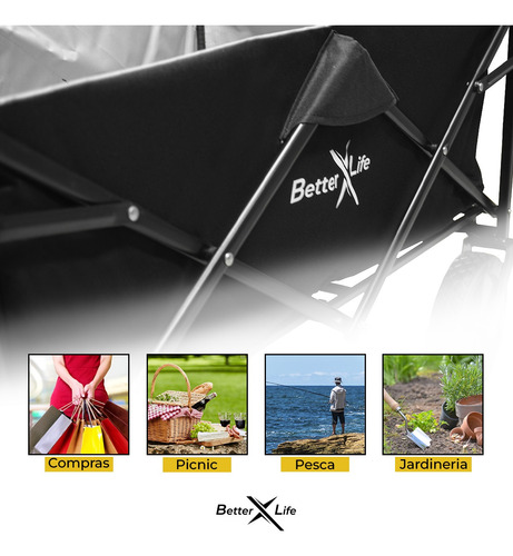 Multipurpose With Universal Wheels Brake Folding Wagon Cart