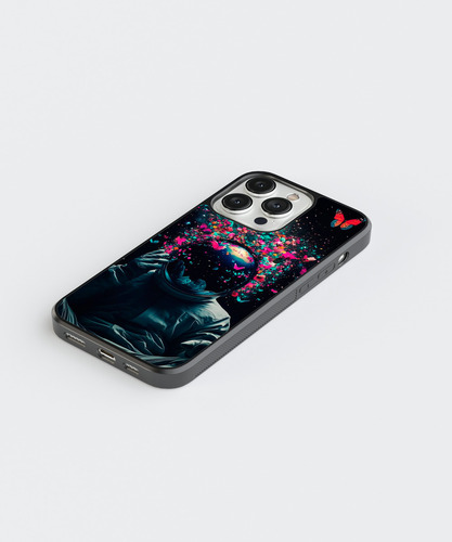 Case Funda Para Iphone Astronauta Casco Luna Aesthetic 01 Eg Negro Astronauta 14 Pro Max