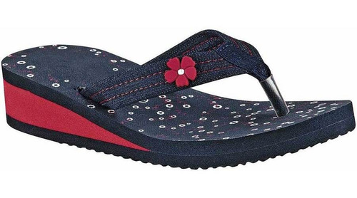 Sandalia Playera De Sideletas Para Mujer Marino Adena T6