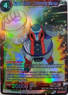 ghost rare foil Dragon Ball Super Tcg Super Sigma, Combining Bt17-021 R Foil