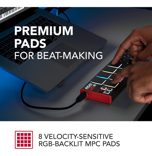 Akai Professional Lpd8 - Controlador Midi Usb Con 8 Respo...