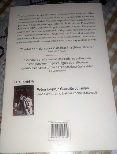 Ansiedade: Como Enfrentar O Mal Do Século - Augusto Cury (Usado)