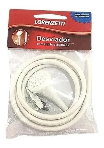 Mangueira Chuveirinho Desviador Completo 2,20mt Lorenzetti Cor Branco