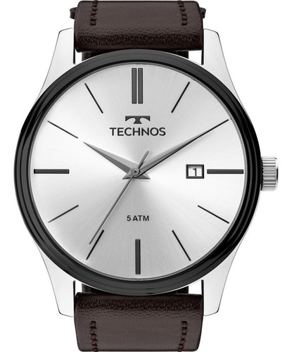 Relógio Technos Couro Masculino Clássico 2115mpp/1k