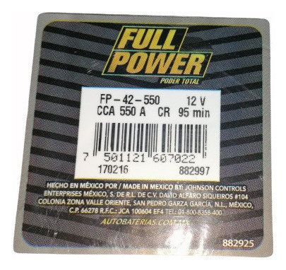 Batería Full Power Para Ranault Stepway Mode 12-17