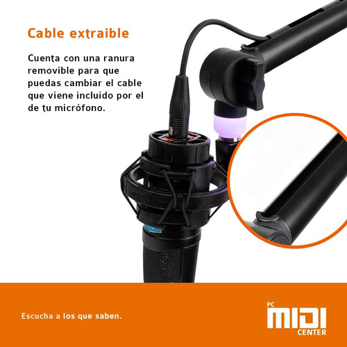 Soporte Brazo Articulado Microfono Radio Alctron Ma618