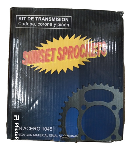 Kit Transmicion Suzuki Ax 100 Corona Piñon Cadena 