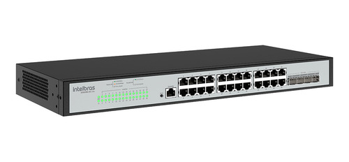 Switch L3 24 Porta Giga 4 Porta Sfp Gerenciavel Intelbras