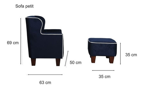 Imagen 6 de 8 de Sillón Petit Infantil. Sillón Vintage Para Niños