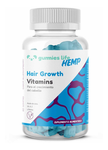 Hair Growth Vitamins Gummies Life Hemp