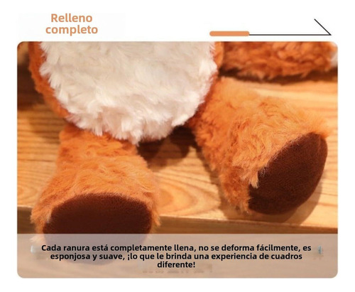 B- 35cm Peluche De Zorro Que Corre,juguete De Felpa De