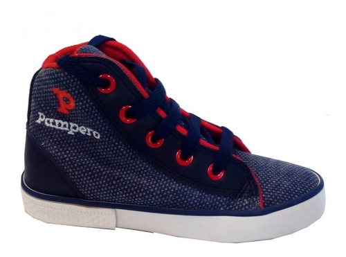 Imagen 10 de 10 de Zapatillas Botitas Lona Infantil Marca Pampero Modelo Tizi