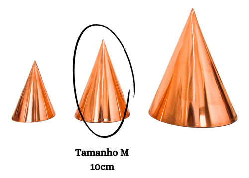 Cone De Cobre 10cm Radiestesia Radiônica Saúde E Energia M