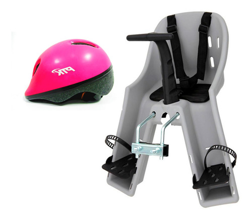 Imagem 1 de 7 de Cadeirinha Dianteira Frente Baby Bike + Capacete Infantil