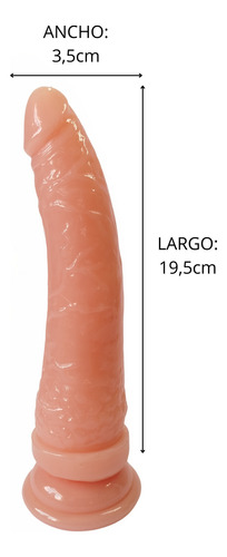 Consolador Dildo Sopapa Banana Arnés 19,5x3,5 Fun-x Sexshop